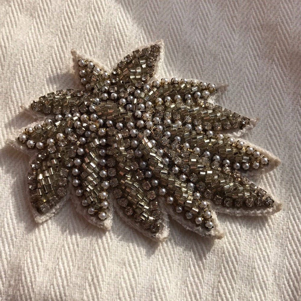 Anthropologie Beaded Hair Clip